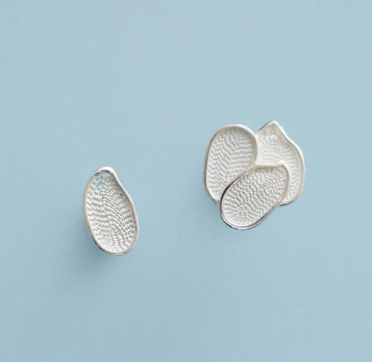 銀線細工　ピアス あきた米