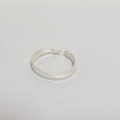 銀線細工　純銀フリーリング 　いちろ