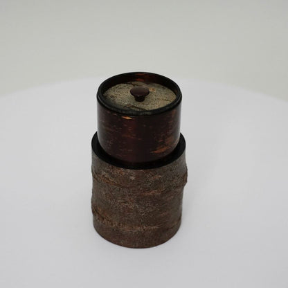 樺細工　抜樺一本茶筒
