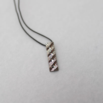 杢目銅　ペンダント rectangle