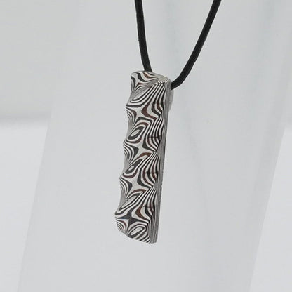 杢目銅　ペンダント rectangle