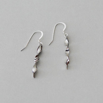 杢目銅　ピアス twist02