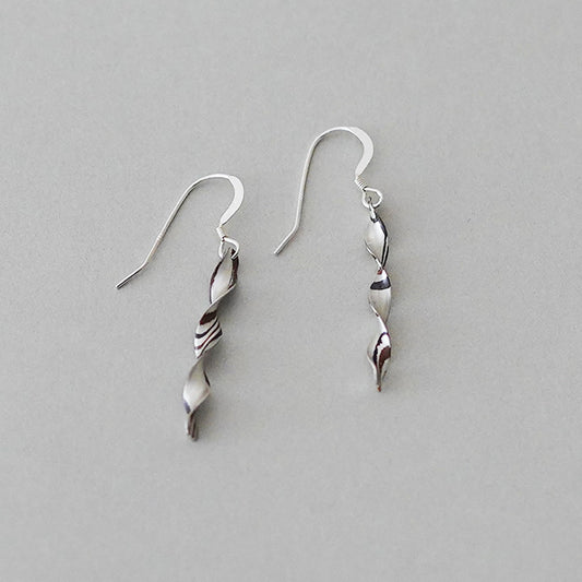 杢目銅　ピアス twist02